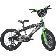 Bicicletă BMX pentru copii, culoare neagră, mărime 16 - bicicletă Dino Bikes