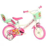 Bicicletă Paw Patrol alb-roz, mărimea 12 - bicicletă Dino Bikes