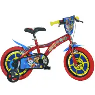 Bicicletă pentru copii Paw Patrol roșu-albastru, mărimea 14 - bicicletă Dino Bikes