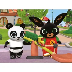 Bing și Pandó în locul de joacă puzzle Eco mini de 24 piese 35x25cm - Lisciani imaginea 2