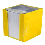 Blocnotes în suport galben lămâie, 750 de file, 9x9x9 cm