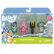 Bluey: Bluey și prietenii săi set de 4 figurine de jucărie