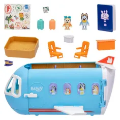 Bluey: Set de joacă avion cu figurine de personaje și accesorii imaginea 3