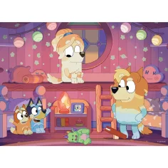 Bluey poveste de seară 2 în 1 puzzle de 24 piese și carte de colorat 35x25cm - Lisciani imaginea 2