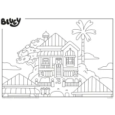 Bluey poveste de seară 2 în 1 puzzle de 24 piese și carte de colorat 35x25cm - Lisciani imaginea 3