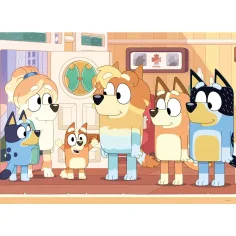 Bluey și prietenii săi 2 în 1 puzzle maxi de podea cu 24 de piese și carte de colorat 35x25cm - Lisciani imaginea 2