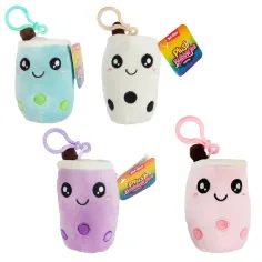 Breloc din pluș Bubble Tea în mai multe variante 1 buc. imaginea 2