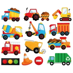 Buddy&Barney: Set de schimbare a culorii pentru plăci - Utilaje de construcții imaginea 2