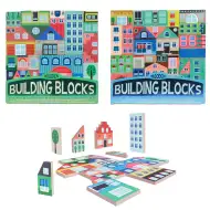 Building Blocks: Oraș - Set de cuburi de construcție din lemn