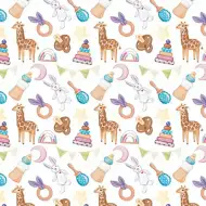 Bun venit! hârtie de ambalat pentru bebeluși unisex 100x70cm