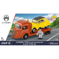 COBI: Transportor auto Citroën Type H și 2CV Type AZ - set de construcție auto (24627)