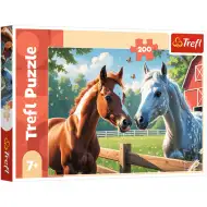 Cai pe poiană puzzle de 200 de piese - Trefl