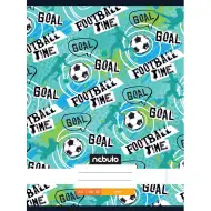 Caiet broșat simplu, cu inscripția "Football time", 80-32 A/4