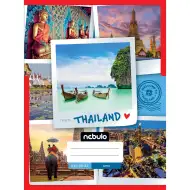 Caiet capse simplu, format A4, cu model thailandez, 80 file, 32 de pagini.