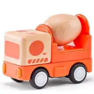 Camion betonieră din lemn cu lumină și sunet - Woddyland