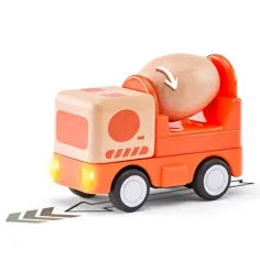Camion betonieră din lemn cu lumină și sunet - Woddyland imaginea 2