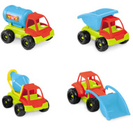 Camion de construcții din plastic, 25 cm, modele variate, 1 buc. - Mondo Toys