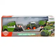 Camion mic de transport cu tractor Fendt și presă de balotat - Dickie Toys