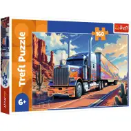 Camion pe drum, puzzle de 160 de piese - Trefl