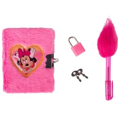 Canenco: Jurnalul secret cu blană al lui Minnie Mouse cu lacăt și lampă UV imaginea 2
