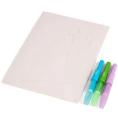Canenco: Set de colorat cu prințese Disney, cu cariocă de suflat, în plic A4 imaginea 3