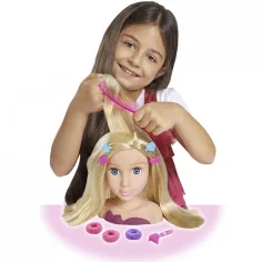 Cap de păpușă blondă pentru coafat cu accesorii - Simba Toys imaginea 4