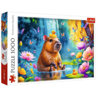 Capibară în apă, puzzle de 1000 de piese - Trefl
