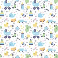 Cardex: Hârtie de ambalat cu modele pentru bebeluși 100x70 cm