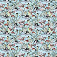 Cardex: Hârtie de împachetat cu tematică de aventură piraților pe mare, 100x70 cm