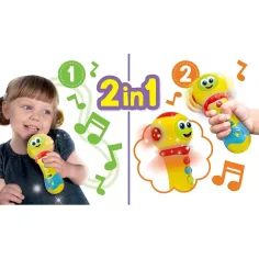 Carotina Baby: Microfon interactiv cu lumină și sunet - Lisciani imaginea 2