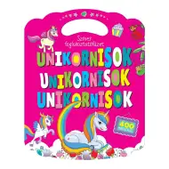 Carte de activități colorată cu unicorni