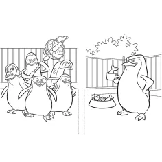 Carte de colorat Pinguinii din Madagascar - Trefl imaginea 2