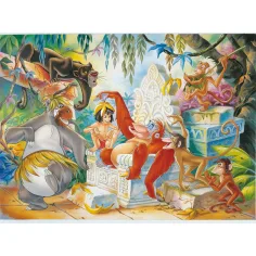 Carte de junglă 2 în 1 puzzle de 108 piese și carte de colorat 50x35cm - Lisciani imaginea 2