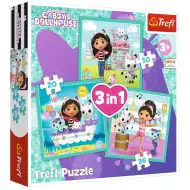 Casa de păpuși a Gabi: Activități 3 în 1 puzzle - Trefl