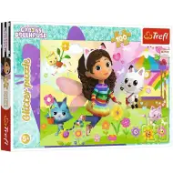 Casa de păpuși a lui Gabi Aventură strălucitoare puzzle cu sclipici de 100 de piese – Trefl