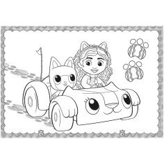 Casa de păpuși a lui Gabi: Carte de colorat Gabi și Pandi Lăbuță - Trefl imaginea 3