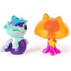 Casa de păpuși a lui Gabi Cinema: Pachet de 2 figurine Aquaroom - MerCat și Kitty Meduză - Spin Master imaginea 2