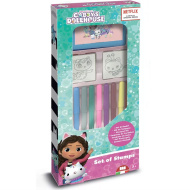 Căsuța de păpuși Gabi - set creativ de ștampilare cu 9 markere - Multiprint