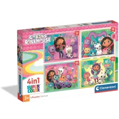 Căsuța de păpuși Gabi 4-în-1 Supercolor puzzle - Clementoni