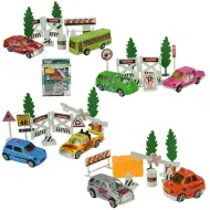 City Cars: Set de vehicule urbane cu accesorii în diverse variante 1buc.