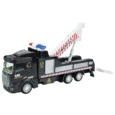 City Truck: Camion de salvare cu roți pivotante, transformabil, cu semne de camion, 19cm imaginea 3