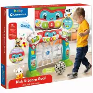 Clementoni Baby: Țintește și trage poarta de fotbal pentru bebeluși cu sunet