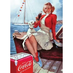 Coca-Cola Pauză pe litoral puzzle premium plus quality de 1000 de piese - Trefl imaginea 2