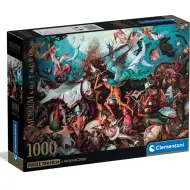 Colecția Muzeului: Bruegel - Căderea îngerilor rebeli puzzle de 1000 de piese cu poster - Clementoni