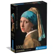 Colecția Muzeului: Johannes Vermeer - Fata cu cercel de perlă puzzle de 1000 de piese cu poster - Clementoni