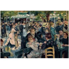 Colecția Muzeului: Renoir - Bal la Moulin de la Galette, puzzle de 1000 de piese cu poster - Clementoni imaginea 2