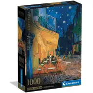 Colecția Muzeului: Van Gogh - Terasa cafenelei noaptea puzzle de 1000 de piese cu poster - Clementoni