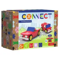 Connect: Set de construcție cu 87 de piese Cabrio și furgon - Trefl
