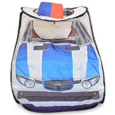 Cort de joacă cu tematică de mașină de poliție cu ferestre de plasă 99x50x50cm imaginea 5