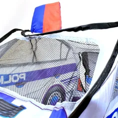 Cort de joacă cu tematică de mașină de poliție cu ferestre de plasă 99x50x50cm imaginea 7